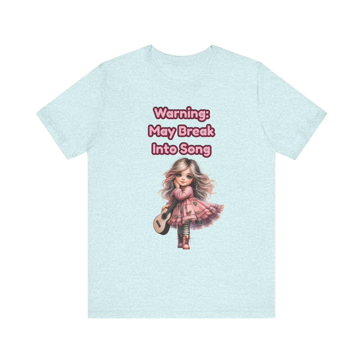 Music Lovers Warning: May Break Into Song Girl Graphic Tee