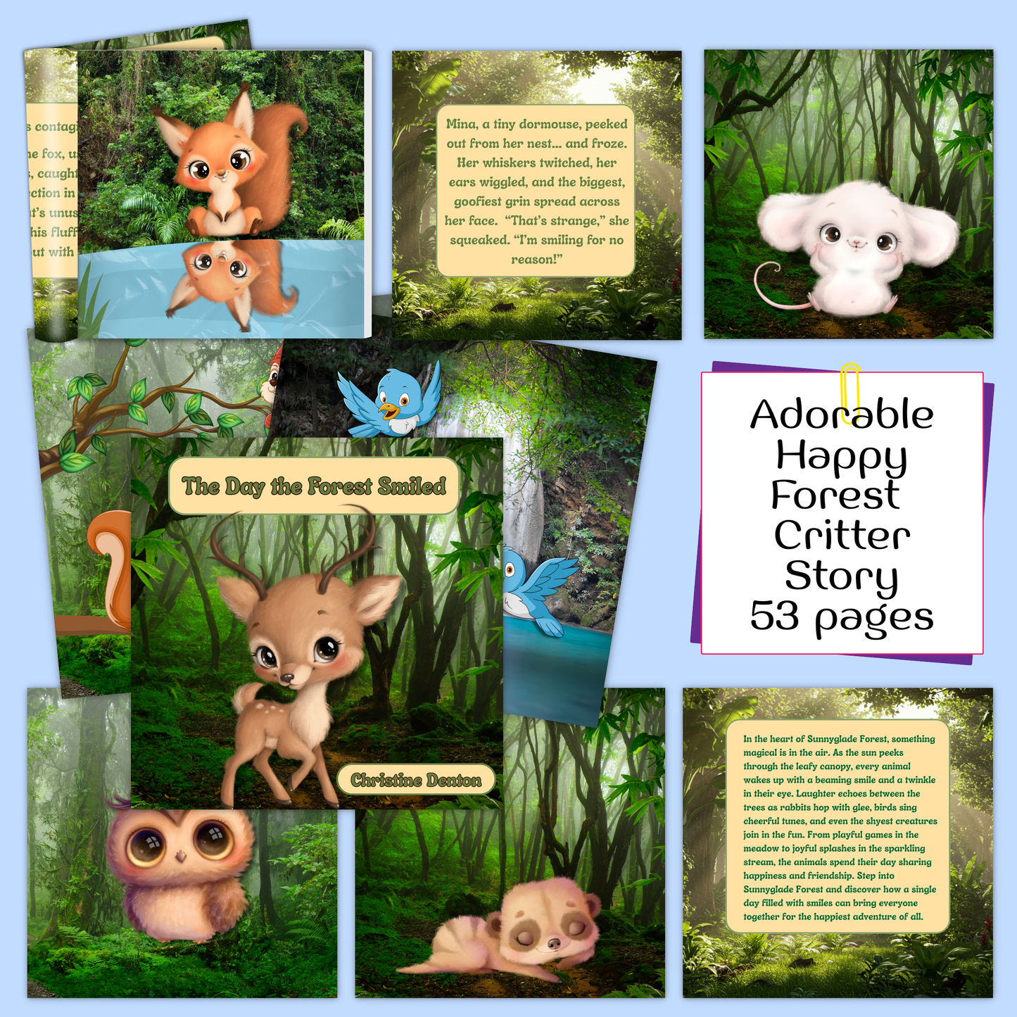 The Day the Forest Smiled: Adorable Happy Forest Tale