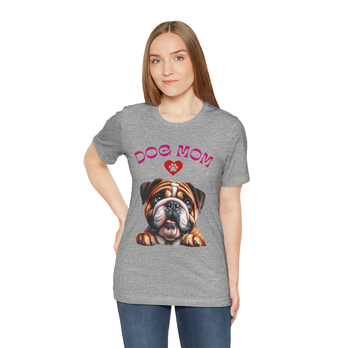 Bulldog Mom Tee — Cute Bulldog Graphic T-Shirt for Pet Lovers