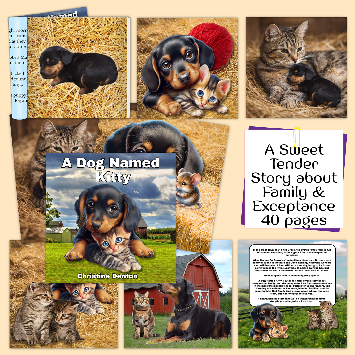 A Dog Named Kitty: Charming Story Book About Family.