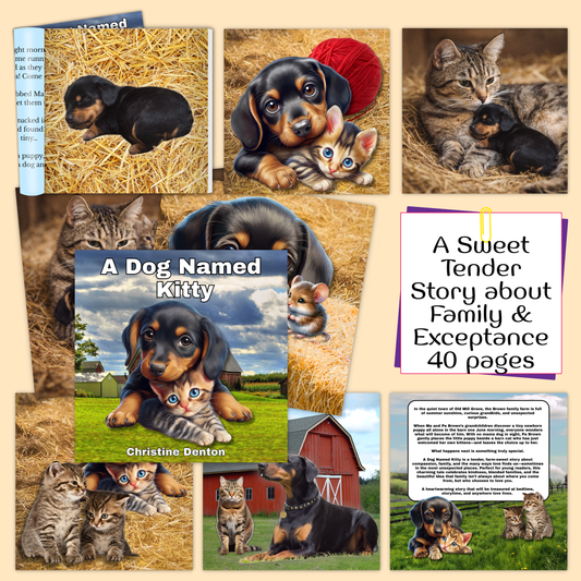 A Dog Named Kitty: Charming Story Book About Family.