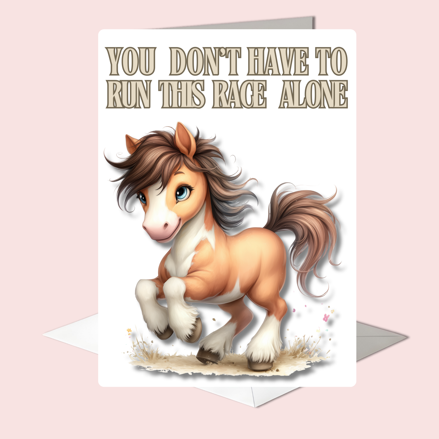 The Down Home Farm Collection Greeting Card, You Don't Have To Run This Race...