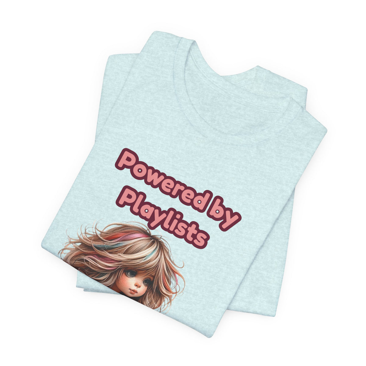Music Lovers Powered by Playlists Guitar Tee