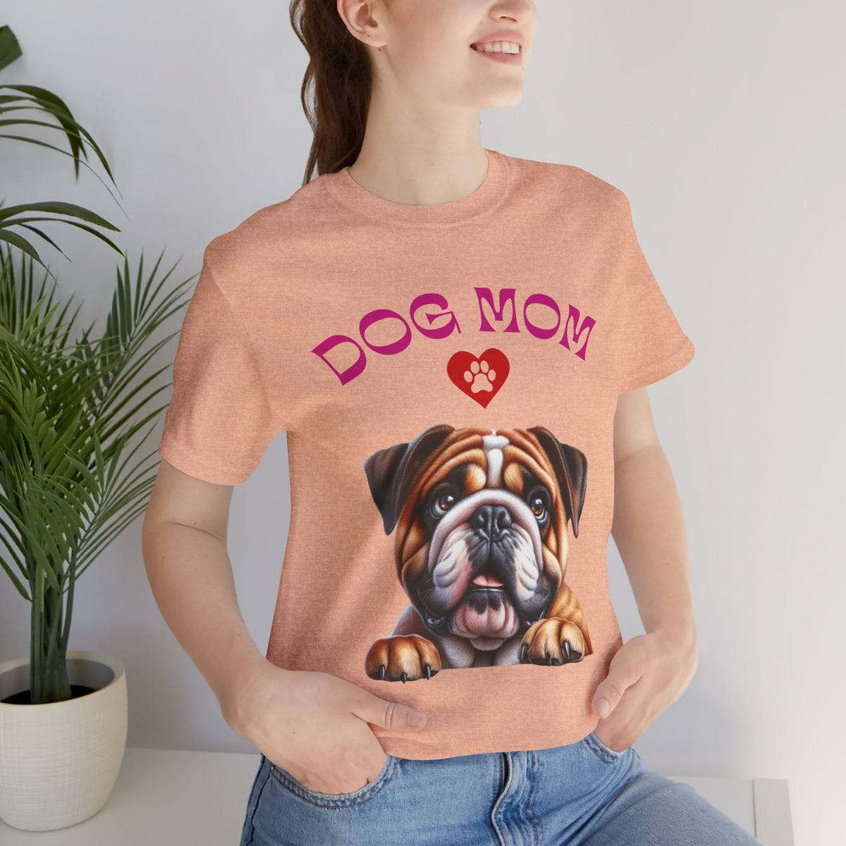 Bulldog Mom Tee — Cute Bulldog Graphic T-Shirt for Pet Lovers
