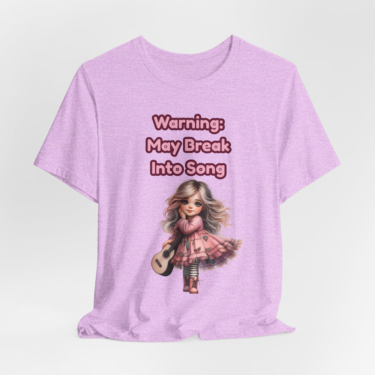 Music Lovers Warning: May Break Into Song Girl Graphic Tee