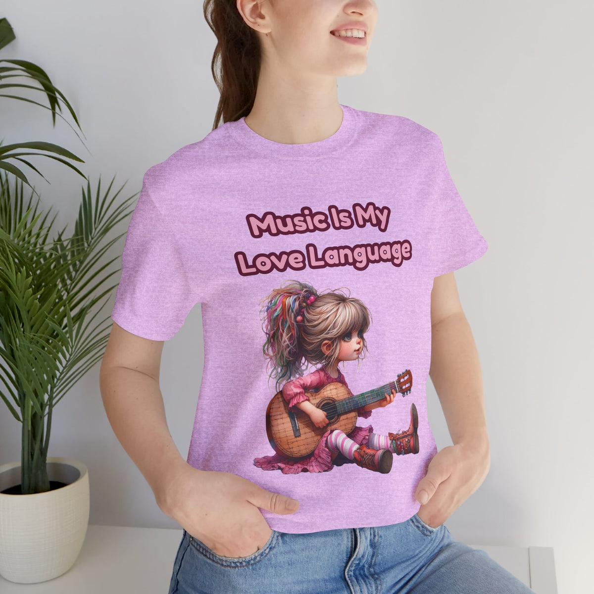 Music Is My Love Language Guitar Tee