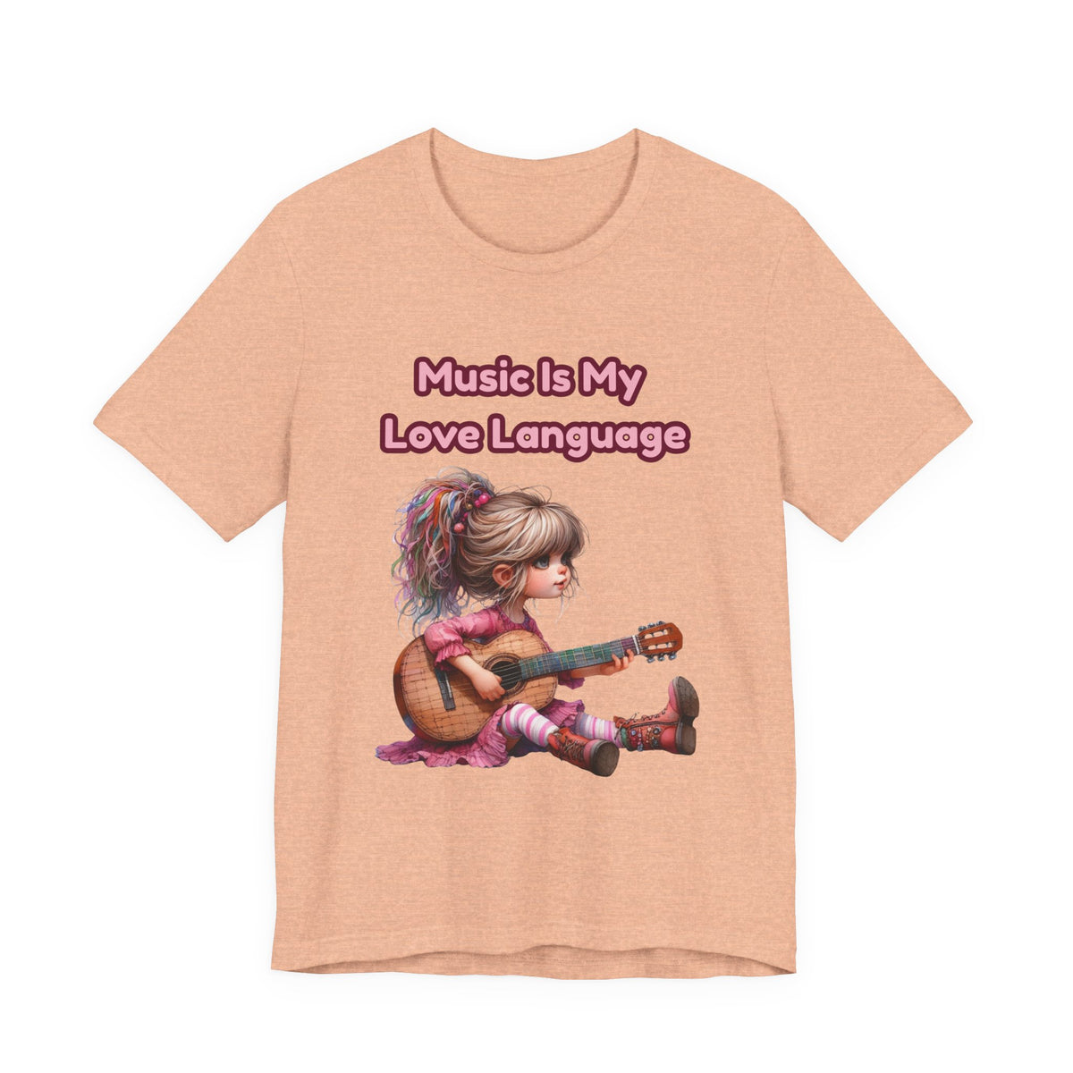 Music Is My Love Language Guitar Tee