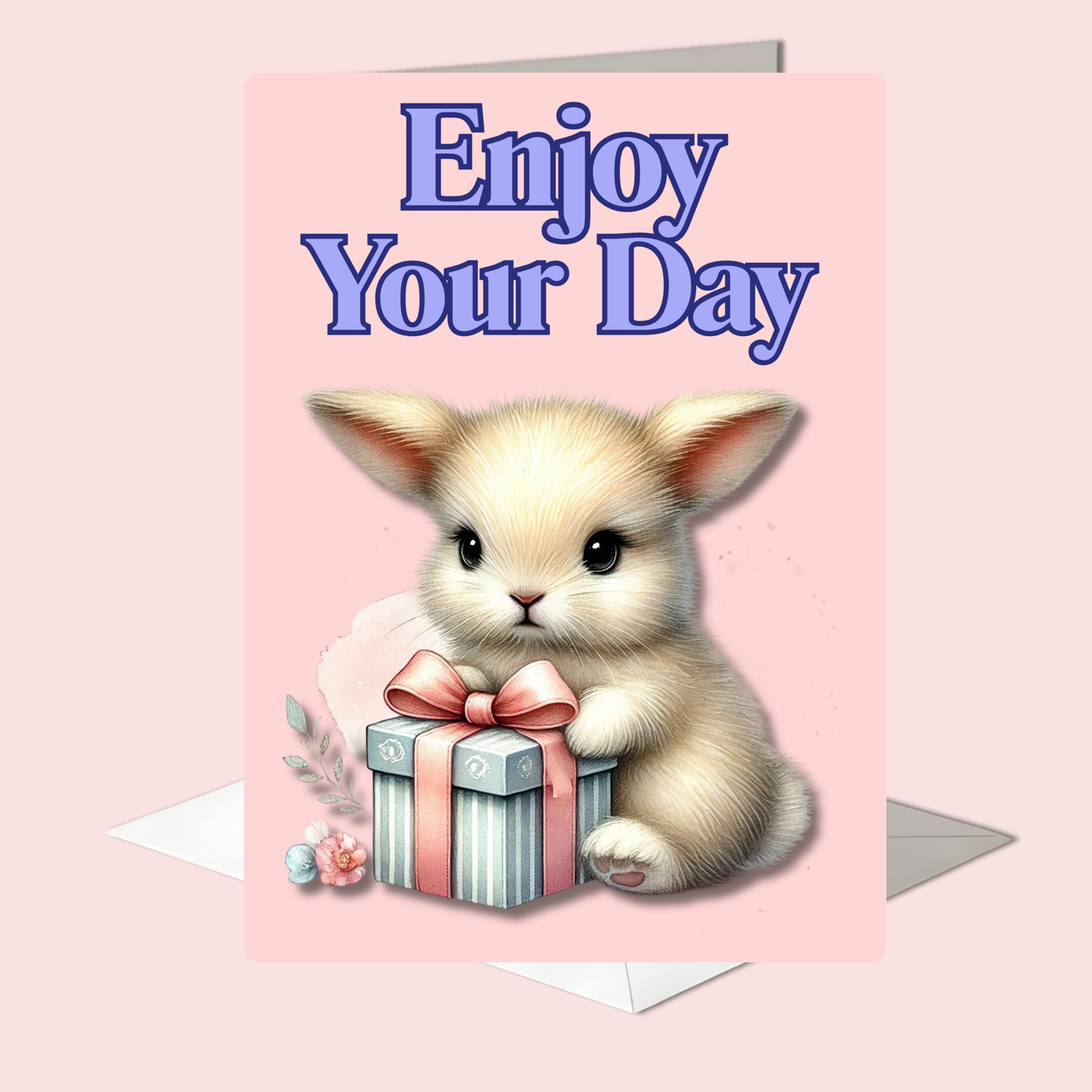 The Bunny Wishes Collection Greeting Cards: Enjoy Your Day