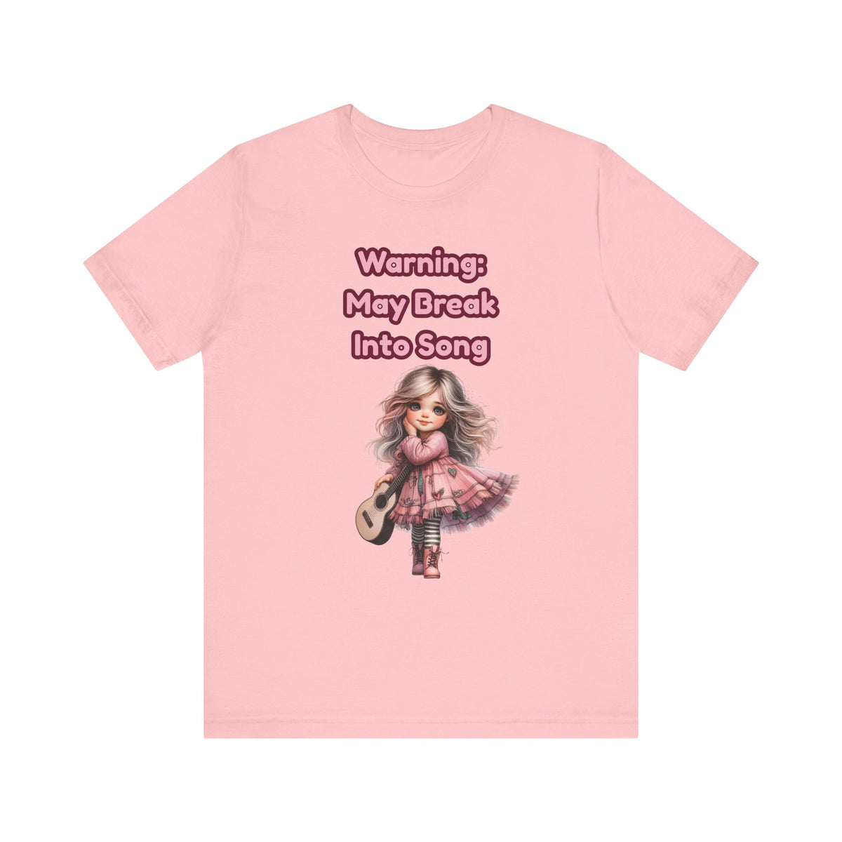 Music Lovers Warning: May Break Into Song Girl Graphic Tee