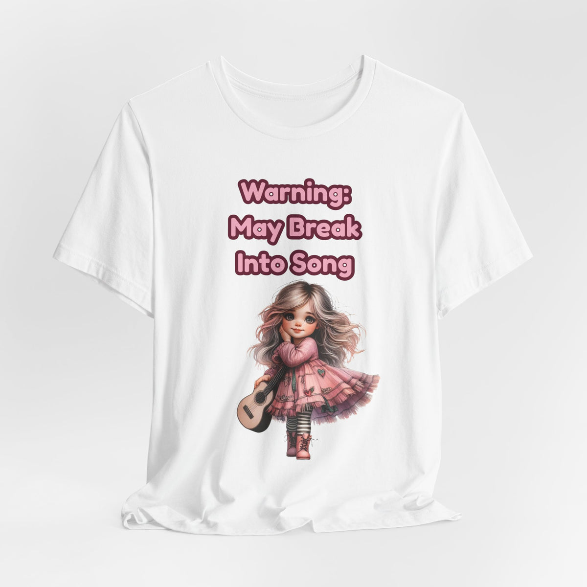 Music Lovers Warning: May Break Into Song Girl Graphic Tee