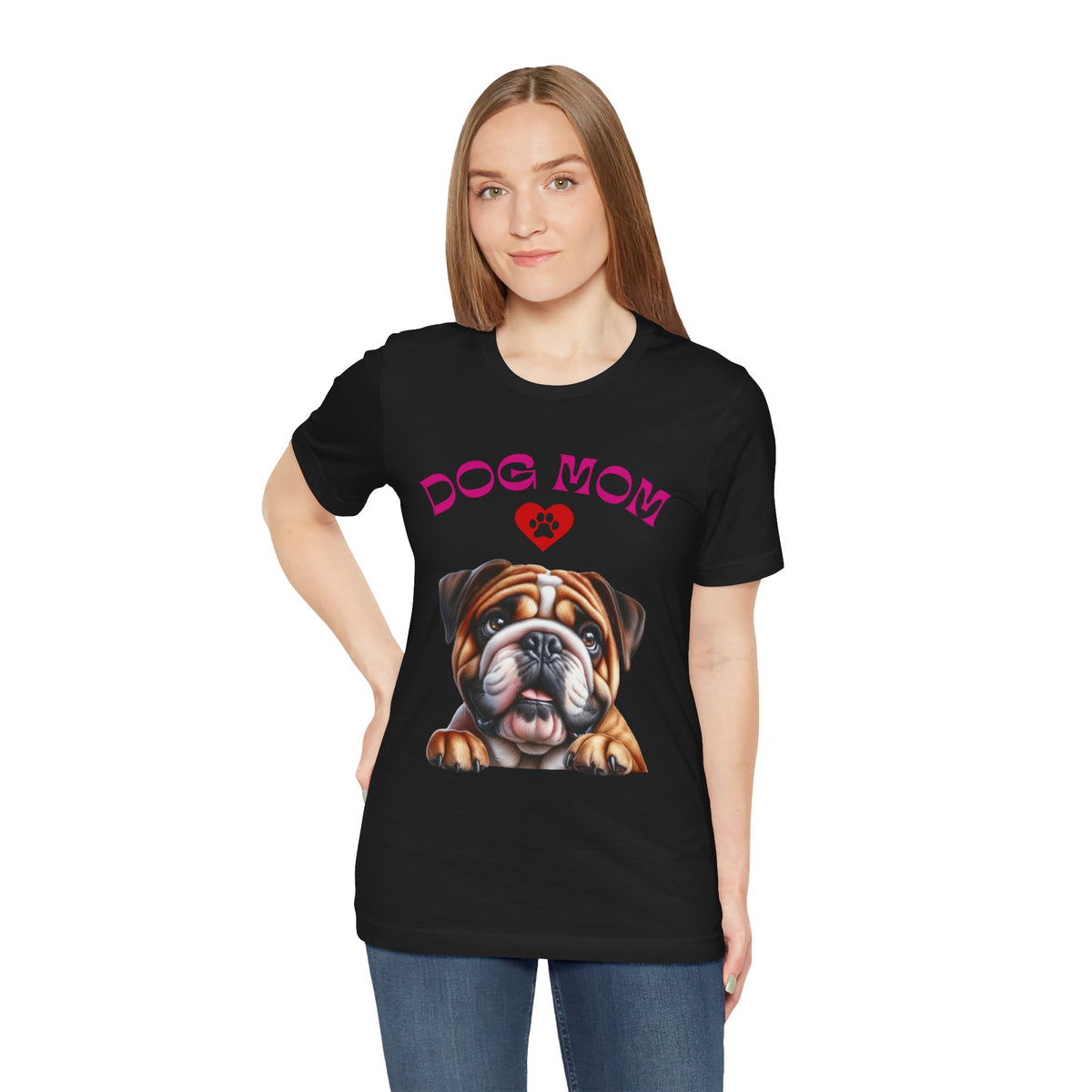 Bulldog Mom Tee — Cute Bulldog Graphic T-Shirt for Pet Lovers