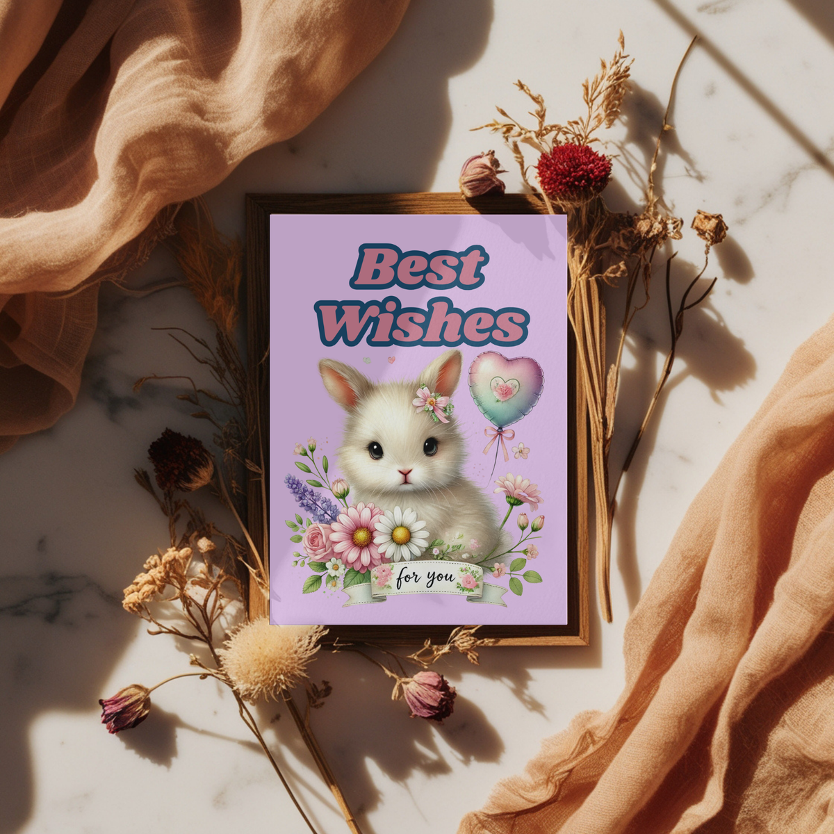 The Bunny Wishes Collection Greeting Cards: Best Wishes