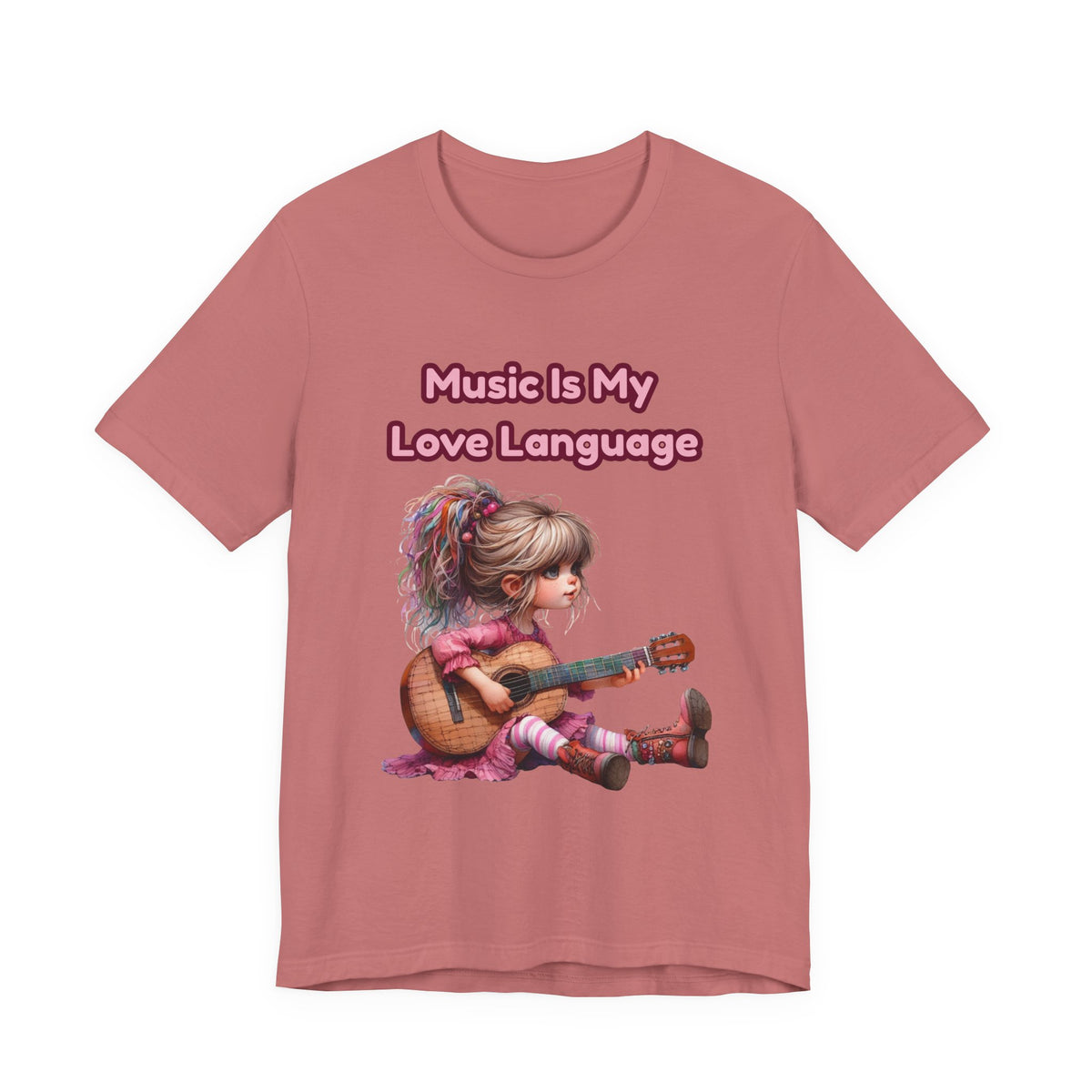 Music Is My Love Language Guitar Tee
