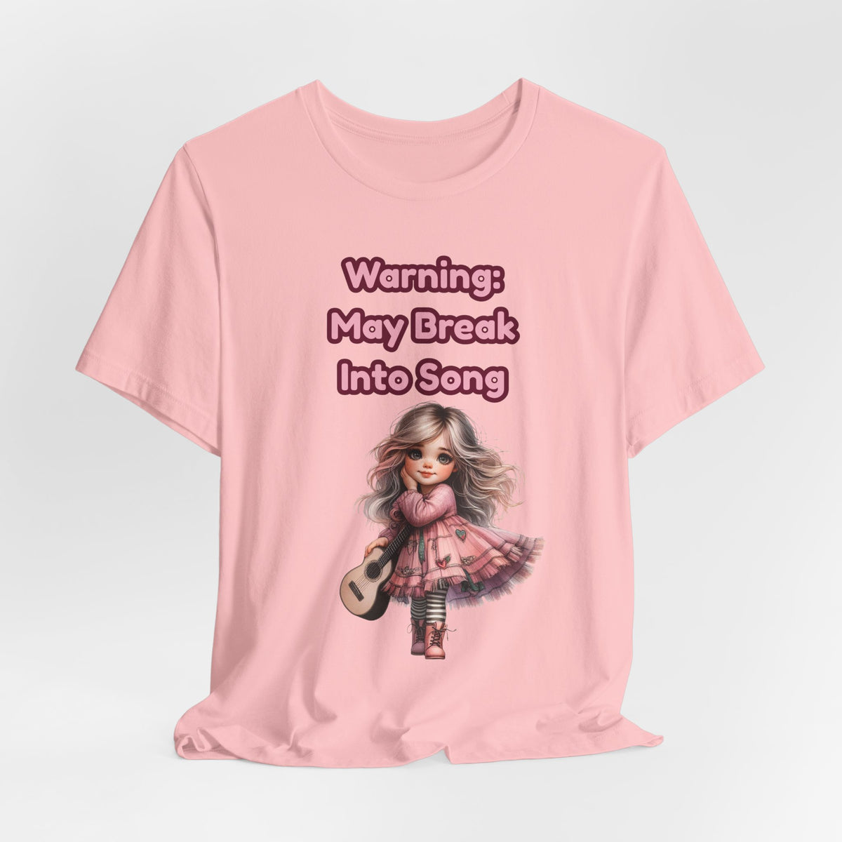 Music Lovers Warning: May Break Into Song Girl Graphic Tee