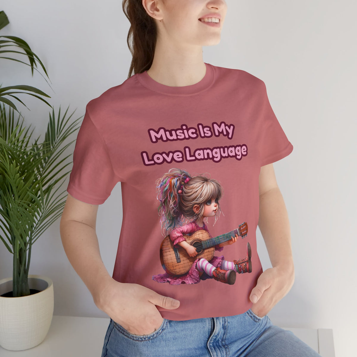 Music Is My Love Language Guitar Tee