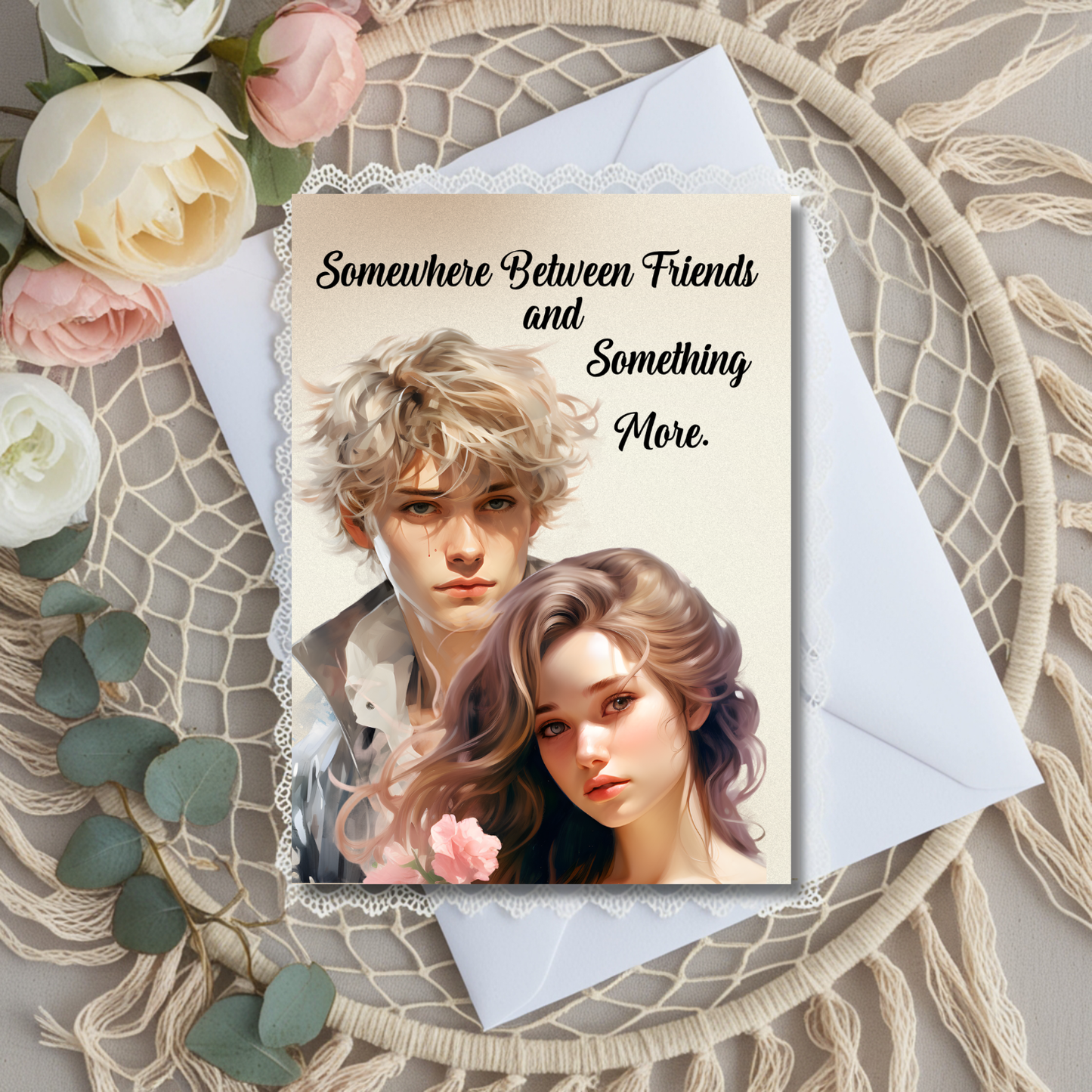The Know It All Years Collection Greeting Card: Teen nostalgia Puppy Love Somewhere Between Friends and Something More.