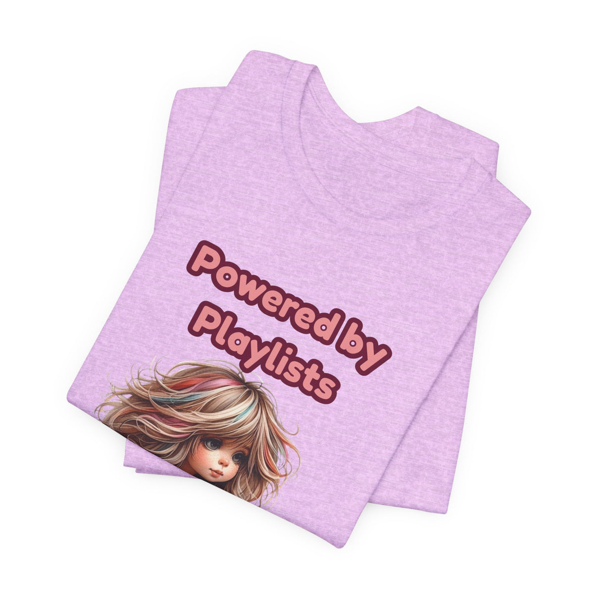 Music Lovers Powered by Playlists Guitar Tee