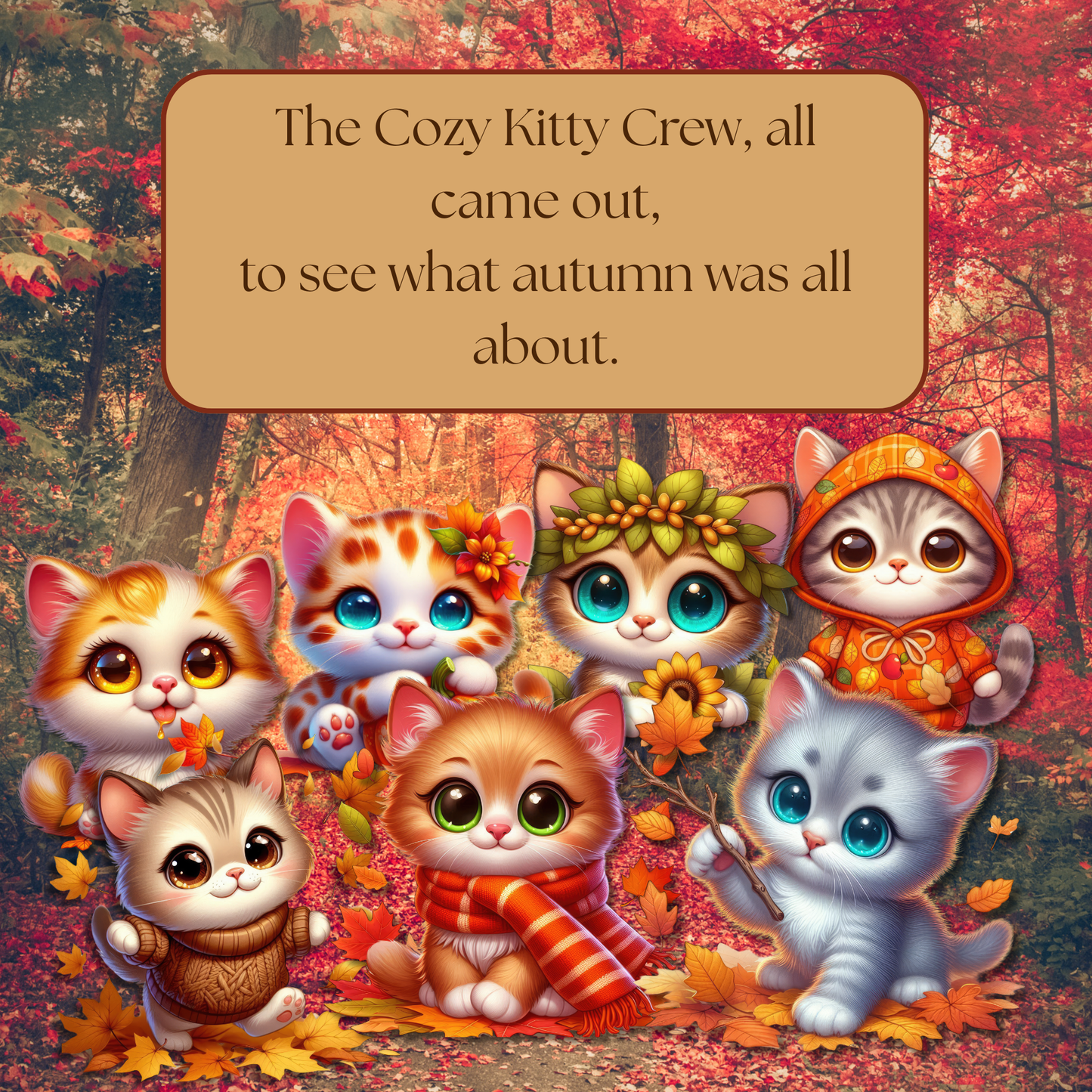 The Cozy Kitty Crew: A Purrfectly Sweet Autumn Tale of Whiskers, Paws, Pumpkins