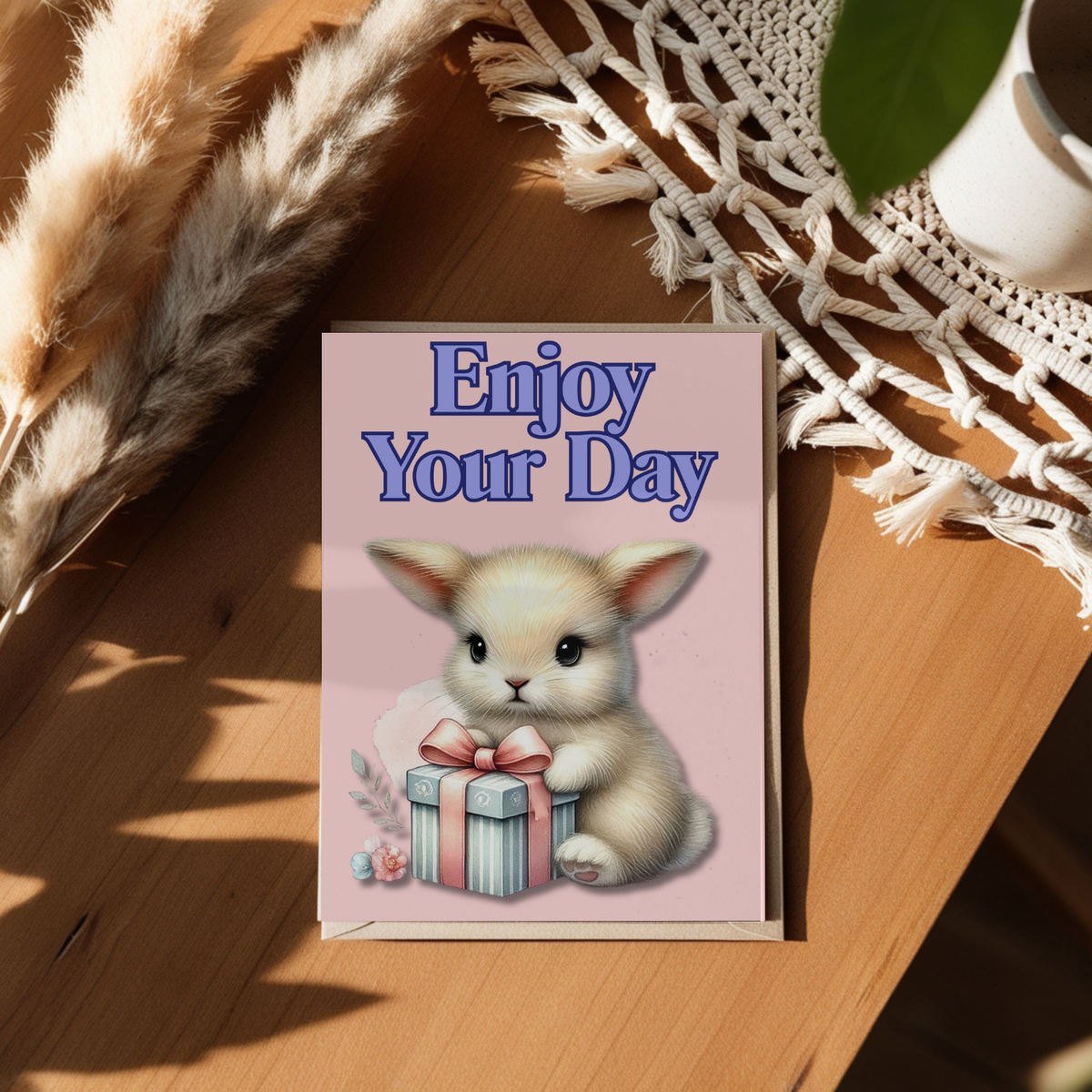The Bunny Wishes Collection Greeting Cards: Enjoy Your Happy Day