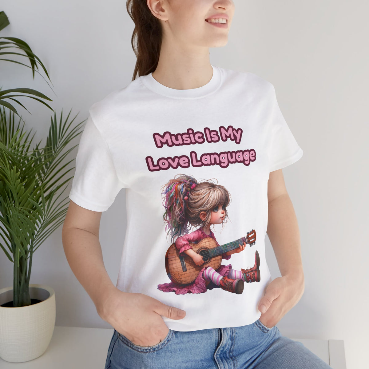 Music Is My Love Language Guitar Tee
