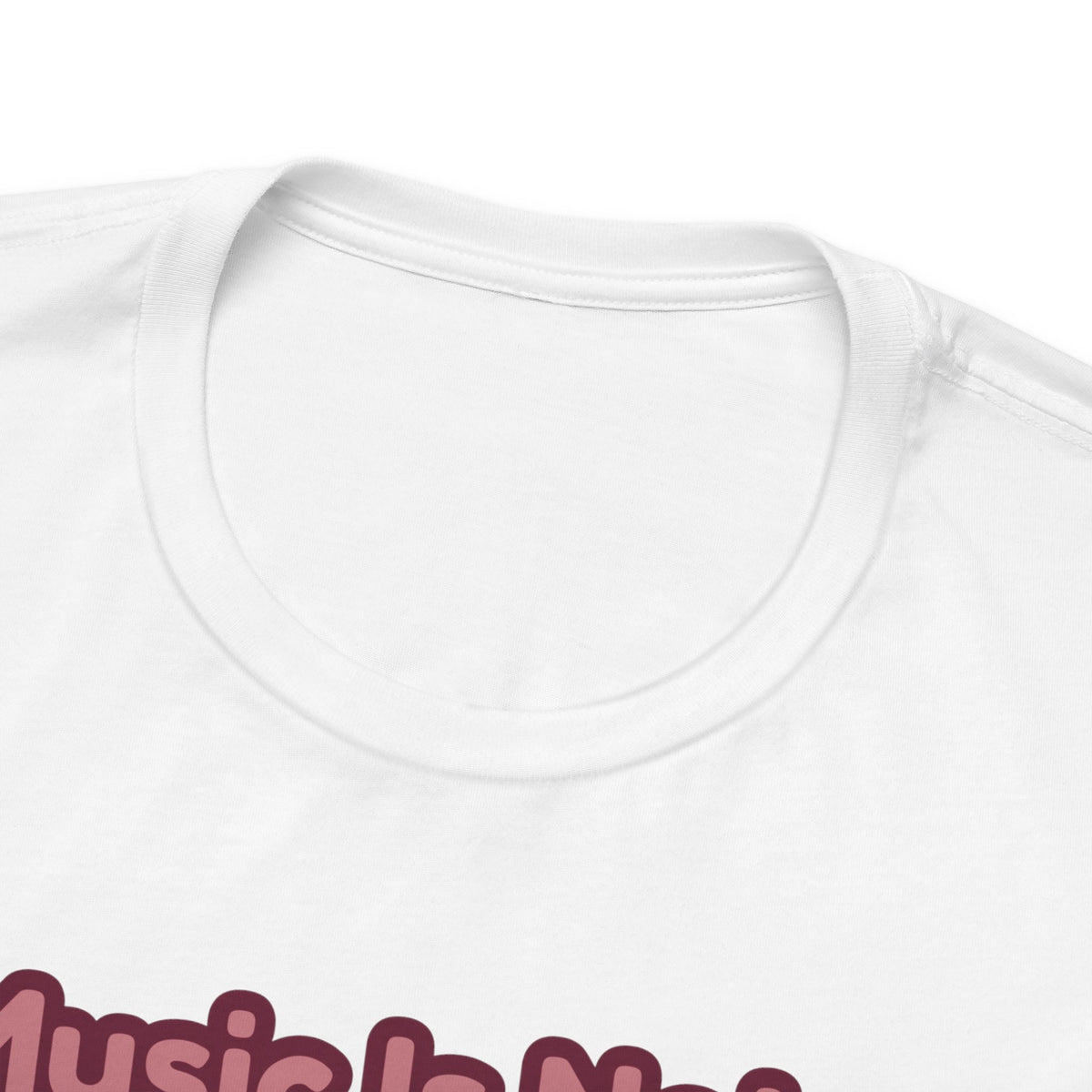 Music Is Not a Hobby It's a Heartbeat Tee - Cute Girl Guitar Graphic T-Shirt