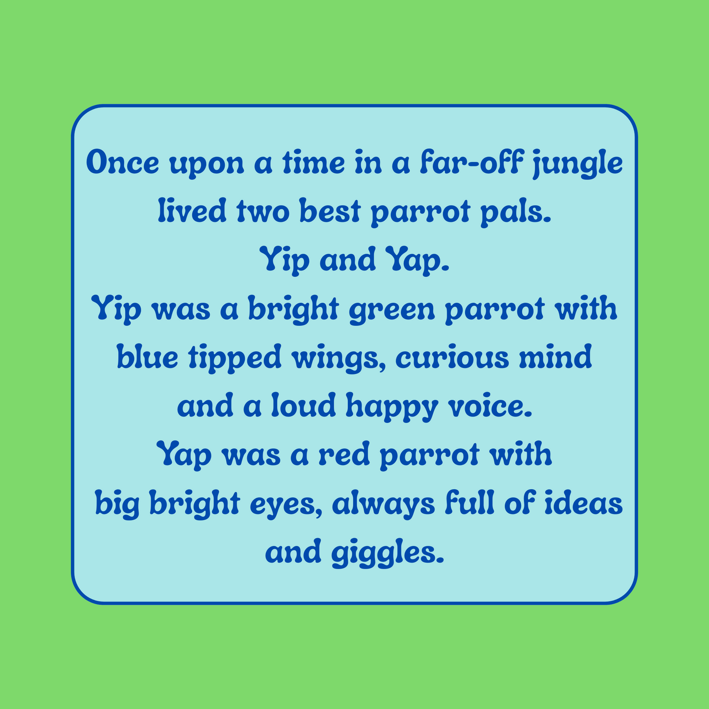 The Adventures of Yip & Yap Series: Book 1 The Mango Quest- One Fun Jungle Tale
