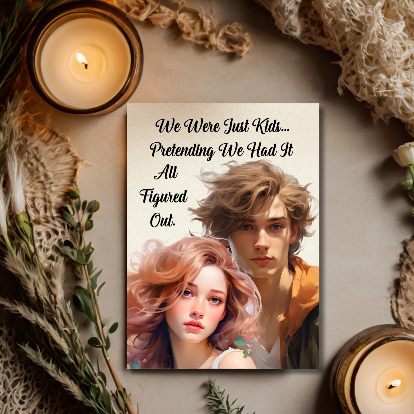 The Know It All Years Collection Greeting Card: Teen nostalgia We Were Just Kids...Pretending We Had It...