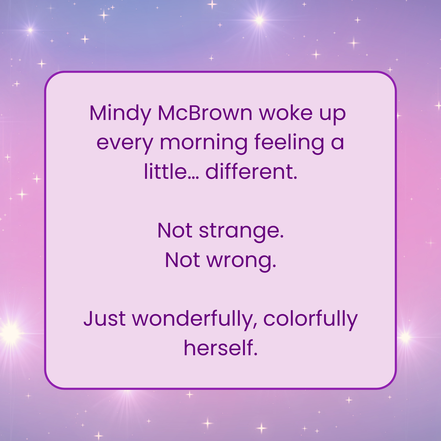 The Wonderful World of Mindy McBrown: A Story of Confidence & Friendship