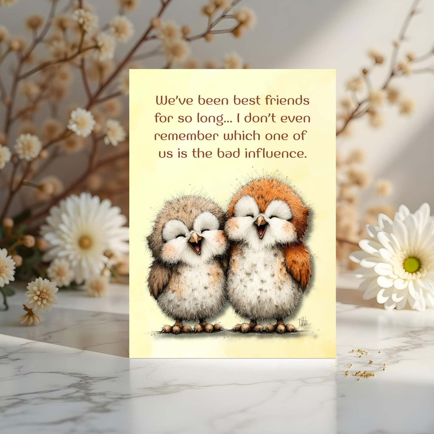 The Forever Friends Collection Greeting Card:  We've Been Friends For So Long... I Don't Remember Which One of Us...