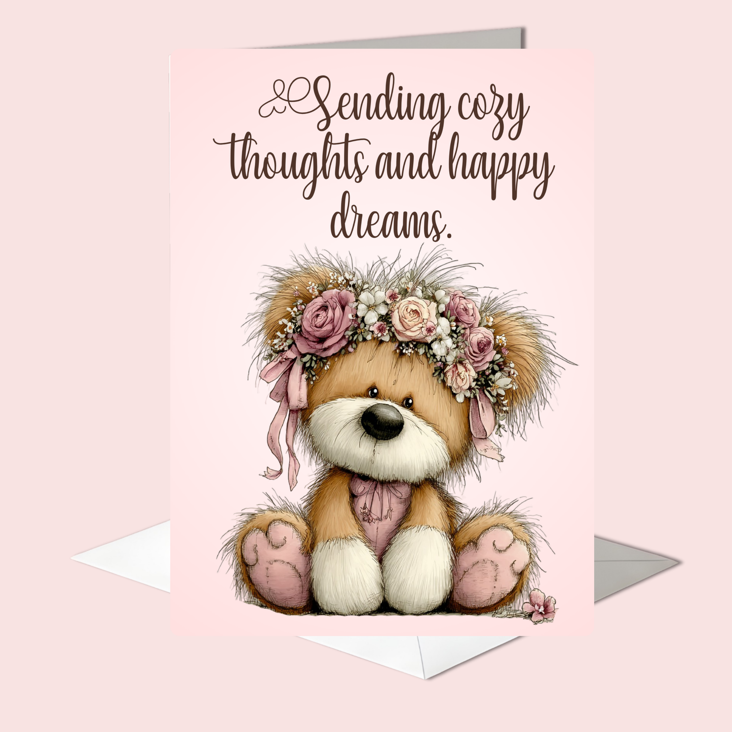 The Beautiful Blossom Bears Collection Greeting Cards: Sending Cozy Thoughts and Happy Dreams